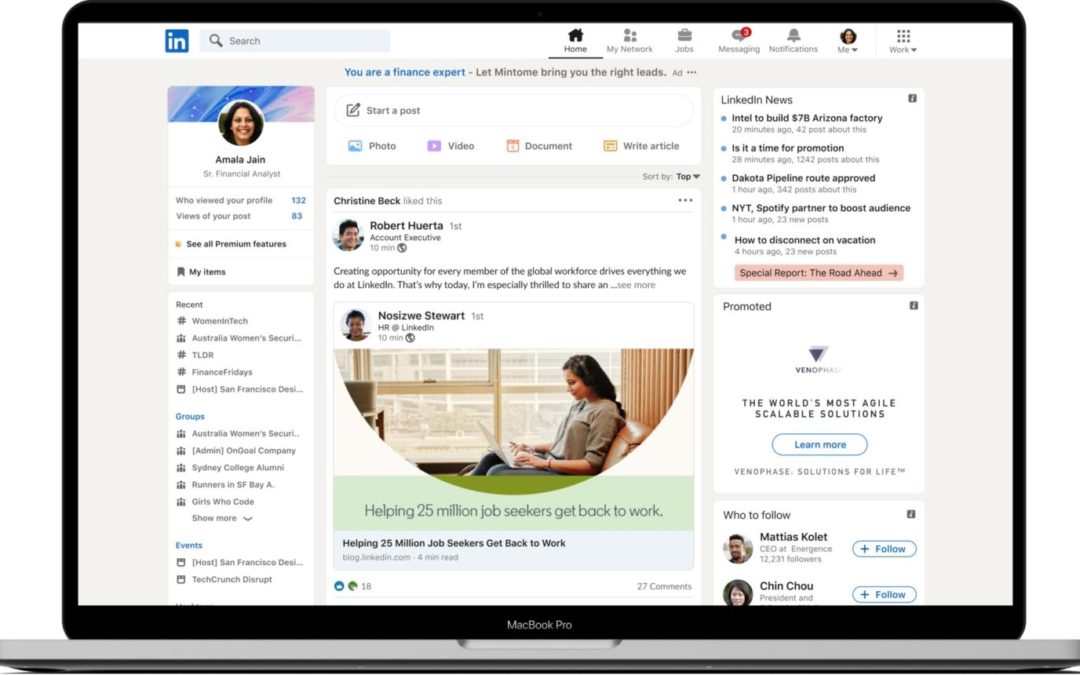 LinkedIn Refreshed Design